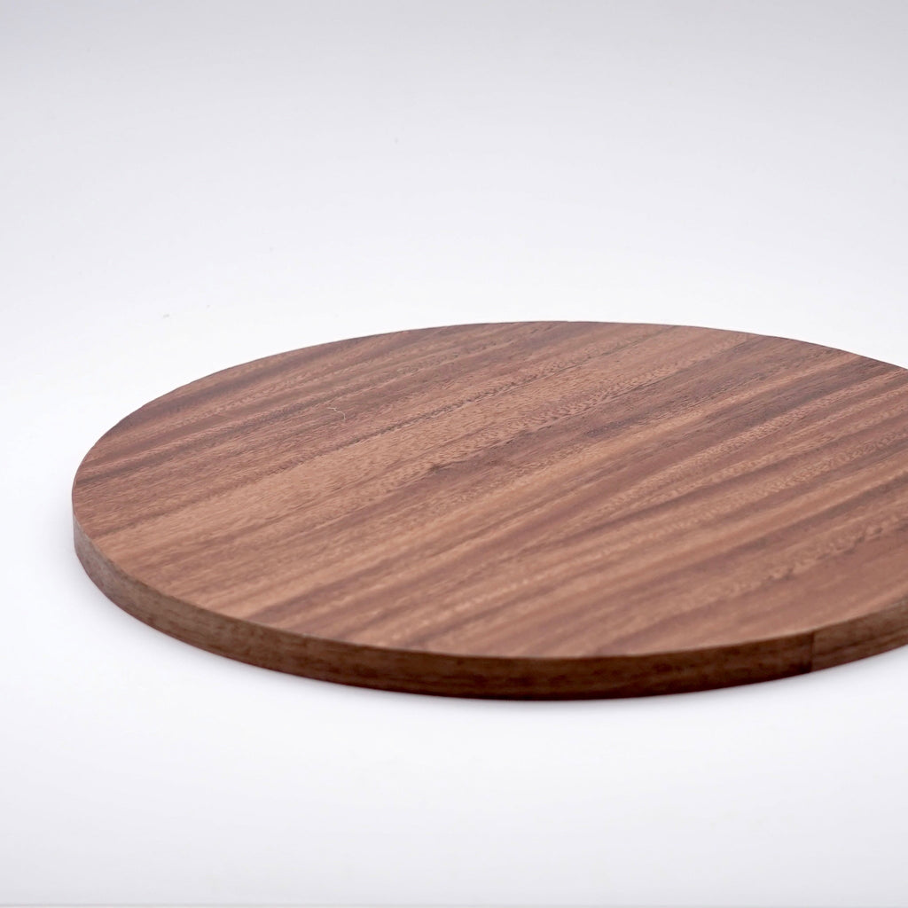 Plato base madera oscura