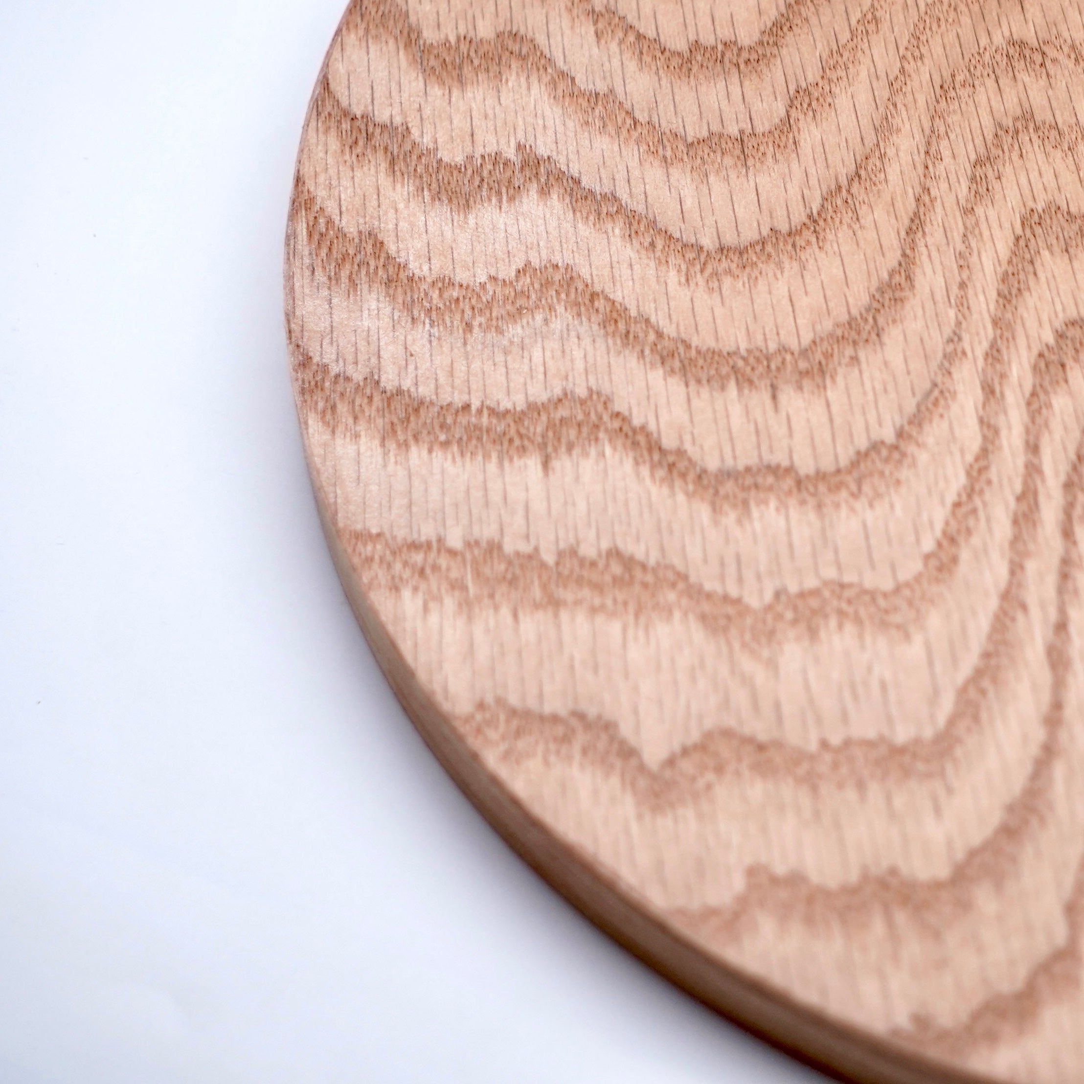 Plato base madera clara